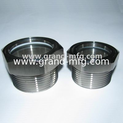 Qualität  BSP 1 inch high temperature stainless steel 304 bulls eye sight glasses for power transmission oil level sight glass gearbox reducer sight glass Fabrik