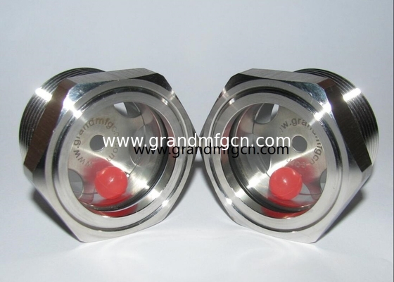 NPT-Faden 1/2&quot; 3/8&quot; 3/4&quot; 1&quot; Edelstahl 316 Ölsichtglas mit Reflektor SS304 ÖL-LEVEL SIGHT PORT Ölmessgerät 2&quot;