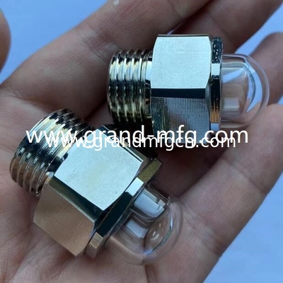 G1/2&quot; G3/4&quot; Kühlkompressor Drehzahlreduktoren Sichtglas Blasenkuppel Öl Sichtglasmessvorrichtung Stecker bsp Gewinde