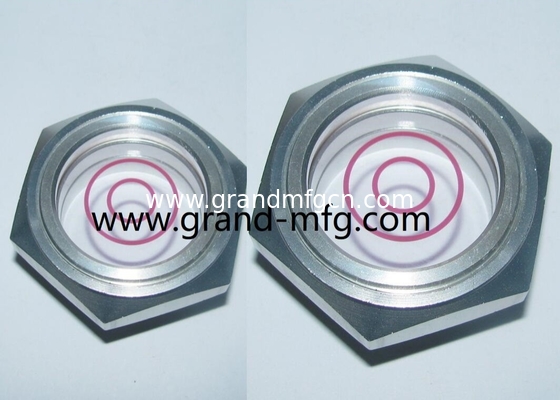 Hochdruck-G1 1/4 INCH 6061 Aluminium-Reduktor Ölsicht Glas Ölstandsindikator FlüssigkeitsstandsmessgerätOEM und ODM-Service