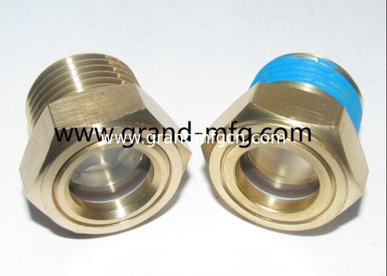 NPT1/2 GM-HDN12 Sicherheitsglas aus Messing für Kühlmittelniveau Maschinen Traktor Kühlsystem