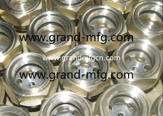 G3/4&quot; NPT3/4&quot; Messingkuppel Ölsicht Glas Flüssigkeitssicht Glas Ölsicht Ölsichtspiegel Ölstandsindikatoren auf Lager