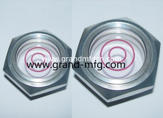 Männliches Gewinde Hexagon Aluminium Öl Sichtglas (metrische &amp; BSP Gewinde) Geschwindigkeitsreduktor Ölstandsicht, ohne Veredelung