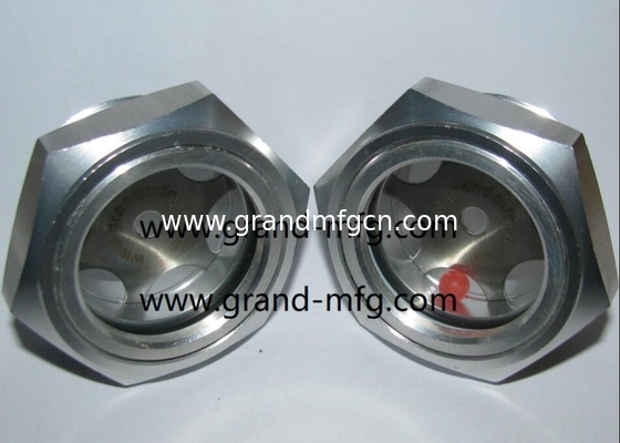 BSP G1 1/4 Zoll Getriebe Luftkompressoren Milled Hex Aluminium Ölstand Sicht Glasmessvorrichtung Stecker männlicher Faden G1/2 G3/4 G1 INCH