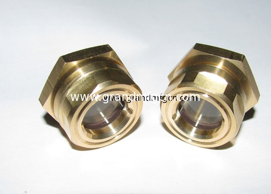 G3/4&quot; NPT3/4&quot; Messingkuppel Ölsicht Glas Flüssigkeitssicht Glas Ölsicht Ölsichtspiegel Ölstandsindikatoren auf Lager