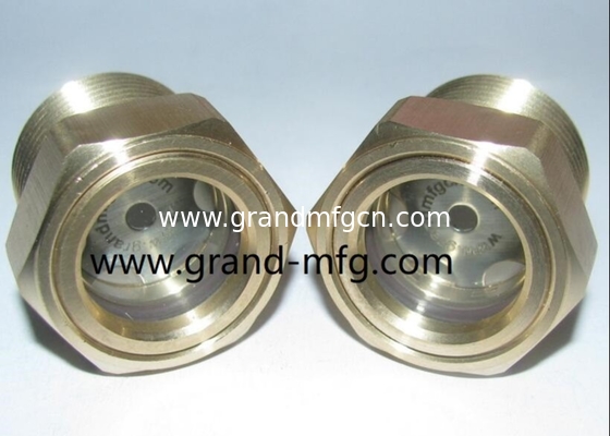 NPT1/2 GM-HDN12 Sicherheitsglas aus Messing für Kühlmittelniveau Maschinen Traktor Kühlsystem