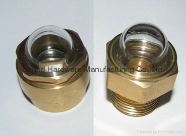 Kuppelförmige Ölsichtglas-Schwerlast-Brass-Flüssigkeitsniveaussichtglasmessgerät NPT1/2" NPT3/8" NPT3/4" NPT1" MNPT THREAD
