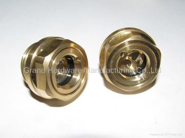 Kreisförmiges Messing-Ölsichtglas mit Relfector (metrisch und BSP)