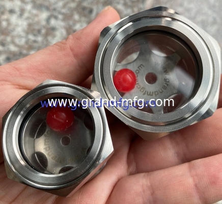 NPT-Faden 1/2 &quot; 3/8&quot; 3/4 Zoll 1 Zoll Edelstahl Sichtglas mit Reflektor SS304 ÖL-LEVEL SIGHT PORT