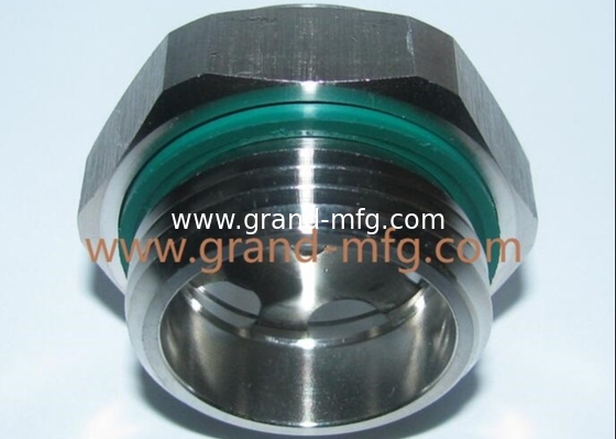 NPT-Faden 1/2 &quot; 3/8&quot; 3/4 Zoll 1 Zoll Edelstahl Sichtglas mit Reflektor SS304 ÖL-LEVEL SIGHT PORT