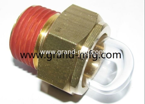 G3/4&quot; NPT3/4&quot; Messingkuppel Ölsicht Glas Flüssigkeitssicht Glas Ölsicht Ölsichtspiegel Ölstandsindikatoren auf Lager