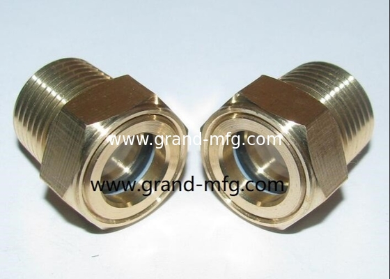 G3/8&quot; G1/8&quot; G1/2&quot; BSP Geschwindigkeitsminderer Messing Ölstandssichtbrille Sichtport Ölstandsindikator professioneller Hersteller