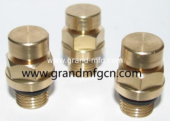 Hexagon Messing Vent Stecker Männliches BSP-Gitter 1/4&quot; 1/2&quot; 3/4&quot; 1&quot; kundenspezifische Gewinde Getriebe Luftventilationsventilator Kappe Stecker OEM