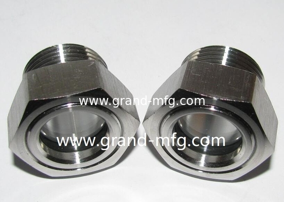 NPT3/4 Inch 1/2 Inch 1 Inch Edelstahl 304 Ölsicht Glasfenster mit Reflektor SS304 Ölstandssicht Port Ölstandsmessgerät GM-SSG10 GM-SSN34 GM-SSN10 GM-SSN20