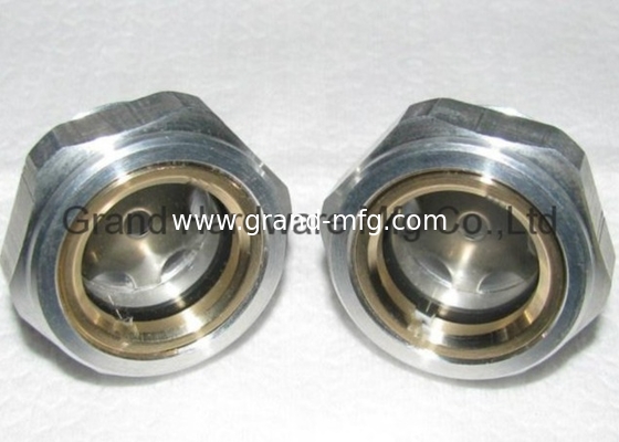Hochdruck-G1 1/4 INCH 6061 Aluminium-Reduktor Ölsicht Glas Ölstandsindikator FlüssigkeitsstandsmessgerätOEM und ODM-Service