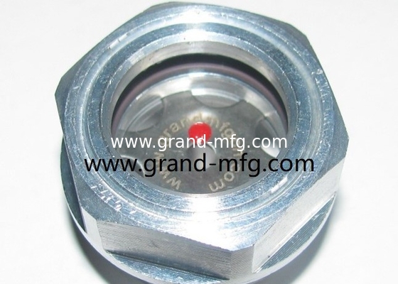 M22X1.5 Reduktor Aluminium Öl Sichtmessgerät Flüssigkeit Sichtfenster Sichtfenster Glas Ölstand Sichtfenster Glas halten 8bar Druck