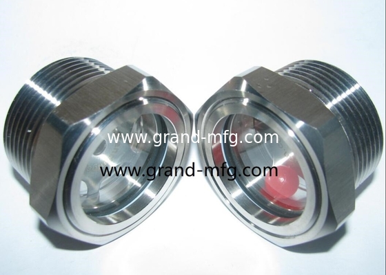 1&quot; männliches NPT-Glas Ölstandssichtglas für Getriebe Öl-Extraktor W/Lösungsmitteltank SS304 1500PSI OEM- und ODM-Service