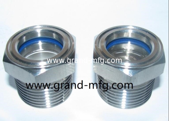 NPT-Faden 1/2&quot; 3/8&quot; 3/4&quot; 1&quot; Edelstahl 316 Ölsichtglas mit Reflektor SS304 ÖL-LEVEL SIGHT PORT Ölmessgerät 2&quot;