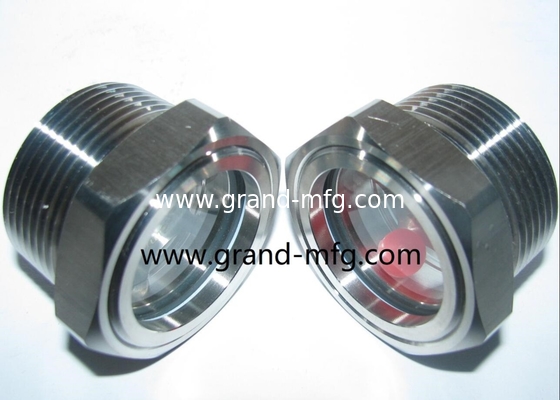 NPT-Faden 1/2&quot; 3/8&quot; 3/4&quot; 1&quot; Edelstahl 316 Ölsichtglas mit Reflektor SS304 ÖL-LEVEL SIGHT PORT Ölmessgerät 2&quot;