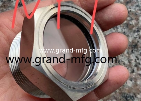 NPT 1-1/2 INCH SS304 Flüssigkeitsspiegelglas mit großem Blickfenster Ölpumpe Blickglas Ölmessgerät NPT 1-1/4&quot; 2&quot; 3&quot; 4&quot;