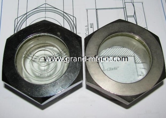 G 3/8&quot; aus Kohlenstoffstahl geschmolzenem Öl-Glas-Glas-Glas