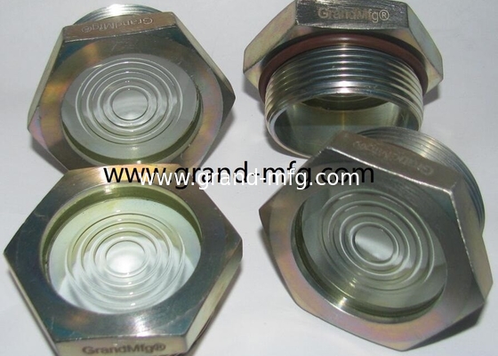 Metallsichtbrille Fusioniertes Ölniveau Sichtglas Getriebe Ölniveaus Ansichtspunkt Spiegel Bsp-Gitter 1/2&quot; 3/8&quot; 3/4&quot; 1&quot;