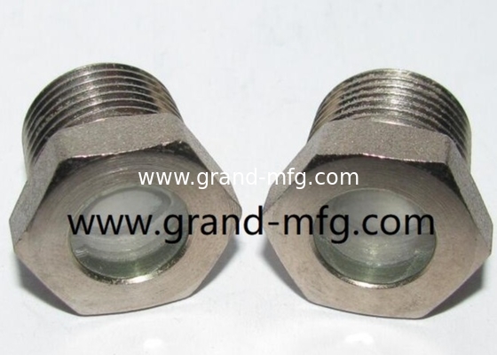 NPT1 1/2&quot; Kühlgeräte aus geschmolzenem Stahlglas, geschmolzenes Fenster, Ölglas, China
