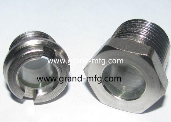 NPT 3/8&quot; BITZER Kühlschmelzglas aus Stahl mit rotem Kugelschmelzglas
