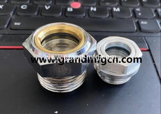 NPT-Faden 1/2&quot; 3/8&quot; 3/4&quot; 2&quot; Stahl Ölstand Lsight Glas Flüssigkeitsstandmessgerät Kompressor Sichtspiegel Hersteller China