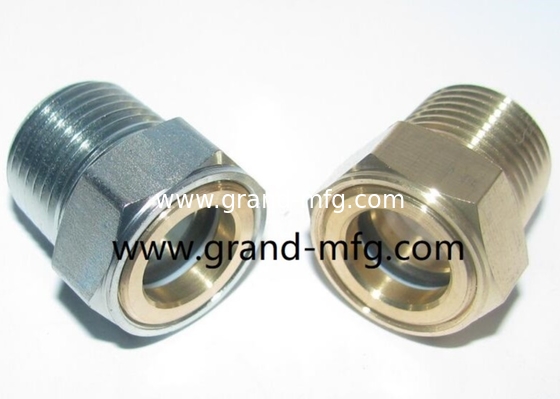 NPT-Faden 1/2&quot; 3/8&quot; 3/4&quot; 2&quot; Stahl Ölstand Lsight Glas Flüssigkeitsstandmessgerät Kompressor Sichtspiegel Hersteller China
