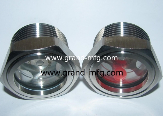 1&quot; männliches NPT-Glas Ölstandssichtglas für Getriebe Öl-Extraktor W/Lösungsmitteltank SS304 1500PSI OEM- und ODM-Service