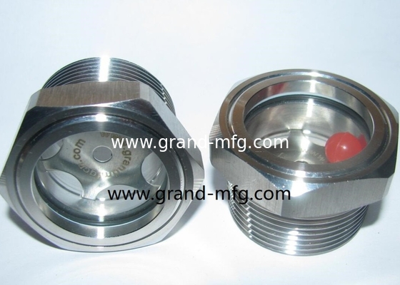 NPT 1-1/2 INCH SS304 Flüssigkeitsspiegelglas mit großem Blickfenster Ölpumpe Blickglas Ölmessgerät NPT 1-1/4&quot; 2&quot; 3&quot; 4&quot;