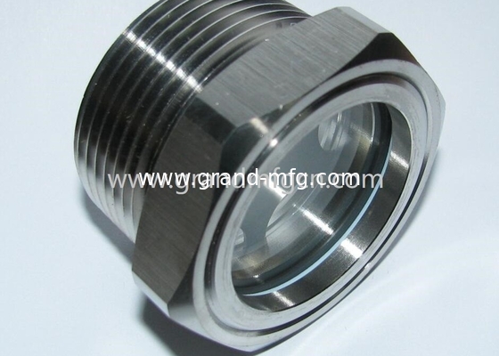 NPT 1-1/2 INCH SS304 Flüssigkeitsspiegelglas mit großem Blickfenster Ölpumpe Blickglas Ölmessgerät NPT 1-1/4&quot; 2&quot; 3&quot; 4&quot;