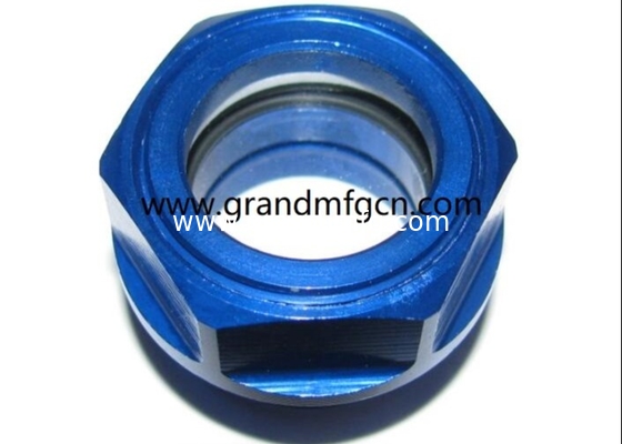 G3/8&quot; G1/4&quot; G1/2&quot; G1&quot; BSP Luftkompressor gefräster Hex-Aluminium-Ölstandsanzeiger Ölstandsanzeiger Glas Ölstandsanzeiger