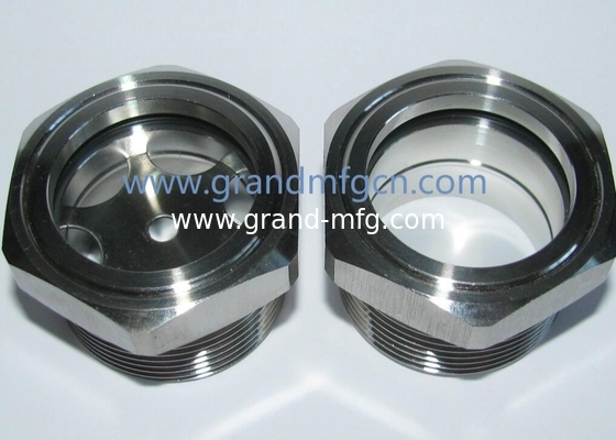 NPT-Faden 1 1/4 Zoll Lebensmittelqualität SS316 Flüssigkeitsspiegelglas mit großem Sichtfenster SUS304 Sichtglas Ölmessgerät GM-SSN20 GM-SSN10 GM-SSN34 GM-SSN12 GM-SSG10 GM-SSG38