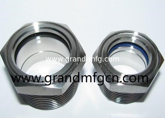 NPT-Faden 1/2&quot; 3/8&quot; 3/4&quot; 1&quot; Edelstahl 316 Ölsichtglas mit Reflektor SS304 ÖL-LEVEL SIGHT PORT Ölmessgerät 2&quot;
