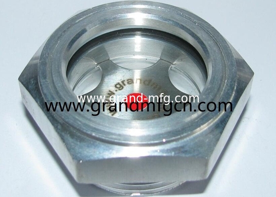 Hochdruck G1 1/4&quot; 6061 Aluminium Reduktor Öl Sichtglas Ölstandsindikator Flüssigkeitsstandsmessgerät OEM und ODM Service