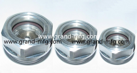 G3/8 Zoll G1/4 Zoll G1/2 Zoll G1 Zoll Öl Gas Brennstoff Tank Standort Stecker Männliches Gewinde Öl Ebenen Aluminium Öl Sichtglas auf Lager GM-AG12 GM-AG34 GM-AG10 GM-BG34 GM-BG12