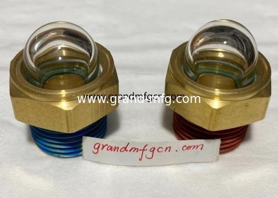 NPT-Dreh 3/8 INCH Messing Kuppel Ölstand Sichtglas Fensterindikator Hex-Schraube-in Ölstand Sichtglas