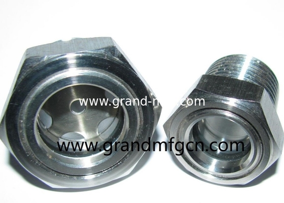 1 &quot; MNPT Edelstahl 304 Bullen-Auge Glas Ölstandssicht mit gehärtetem Glas 1Mpa Druck SS316 Ölsichtbrille