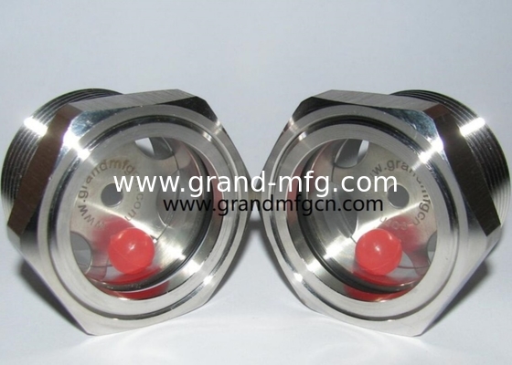 Feuerpumpen Rohrbefestigung WATERFLOW ss304 SIGHT GLASS NPT-Gitter Flüssigkeitssicht Glas Flüssigkeitssicht mit schwimmender Kugel