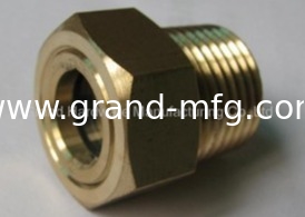 Männliche NPT-Rohrfaden 1-1/4&quot; Hexagonalkopf Stahl Öl Sichtglas Nickel ((Zink) mit Naturglas beschichtet