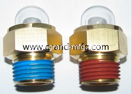 G3/4&quot; männliches BSP-Gewinde GM-HDG34 Messing Kuppel Öl Sicht Glas Flüssigkeitskuppel Sicht Hafen Sichtfenster Ölspiegelindikatoren