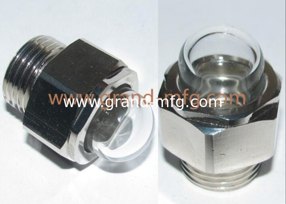 GM-HDM12 M12X1.5 Kuppel Ölpegel Sichtglas Schwerlast 3D Ölpegel Sichtglasmessgerät mit klaren Glasluftkompressoren