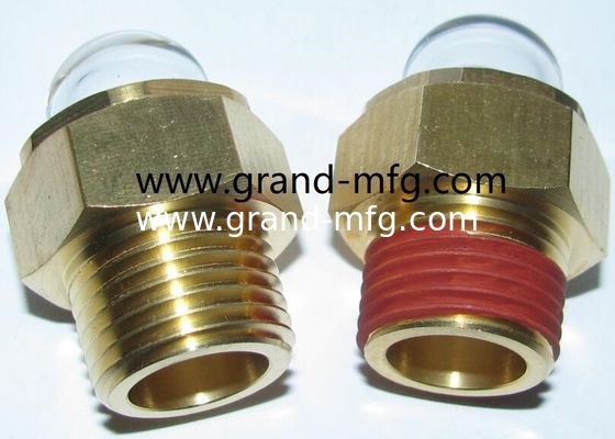 NPT 1/4 Zoll 1/2 Zoll Hydraulikölbehälter Messing Ölstand Sichtglas mit Reflektor ohne Veredelung China GM-BN12 GM-BN38