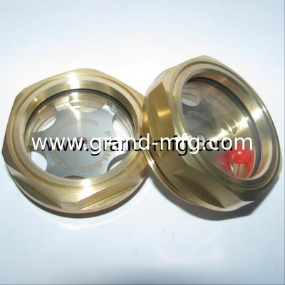 NPT-Faden 1/2" 3/4" 1" Pumpen Messing Ölniveaus Schwerlast Heizkörper Kuppel Ölniveaus Glas Sicht Stecker Ölmessgerät