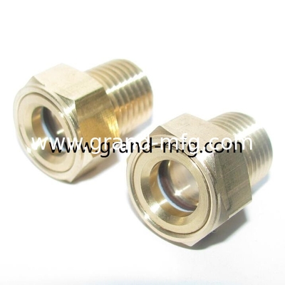 NPT-Faden 1/2" 3/4" 1" Pumpen Messing Ölniveaus Schwerlast Heizkörper Kuppel Ölniveaus Glas Sicht Stecker Ölmessgerät