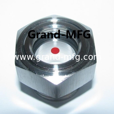 Hochdruck 1500 PSI SIGHT FLOW WINDOW WITH RED BALL M27X1.5 Ölsicht Glas Flüssigkeitsflusssichtmessgeräte mit rotem Ball