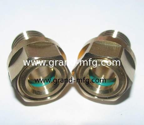 GM-HDM12 M12X1.5 Kuppel Ölpegel Sichtglas Schwerlast 3D Ölpegel Sichtglasmessgerät mit klaren Glasluftkompressoren