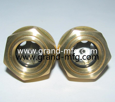 GM-HDM12 M12X1.5 Kuppel Ölpegel Sichtglas Schwerlast 3D Ölpegel Sichtglasmessgerät mit klaren Glasluftkompressoren